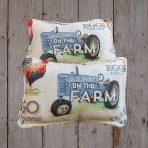 Reusable Sponge, Farm Tractor Dish Scrubby, Set Of 2